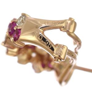 新品同様 ピアス K18ピンクゴールド ルビー...の詳細画像2