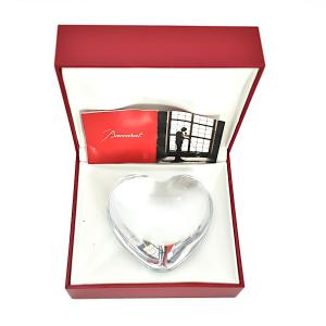 バカラ（Baccarat） 置物 ハート クリスタル クリア : スワロフスキー