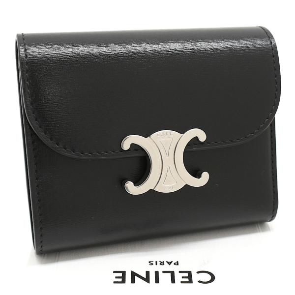 セリーヌ スモール フラップウォレット トリオンフ財布 10D783DPV.38SI カーフスキン ...
