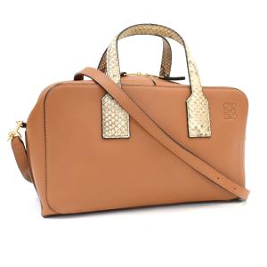 LOEWE（ロエベ） 新品同様 トラベラー パッチ ボーリング ボストン