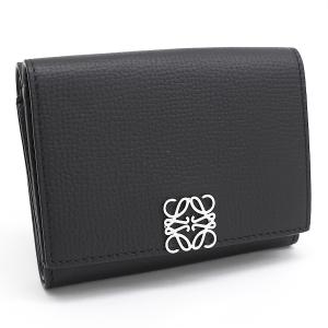 【最終値下げ】美品　ロエベ　LOEWE スリムコンパクトウォレット ブラック LOEWE ロエベ ロエベ パズル スリム コンパクトウォレット