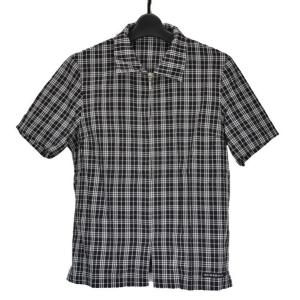 BURBERRY GOLF バーバリーゴルフ レディース 半袖ジップアップシャツ 黒チェック　サイズ...