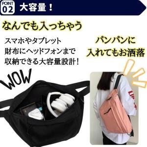 ボディバッグ ショルダーバッグ 大容量 大きめ...の詳細画像5