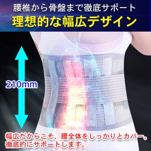 腰痛ベルト 腰用 サポートベルト コルセット ...の詳細画像3