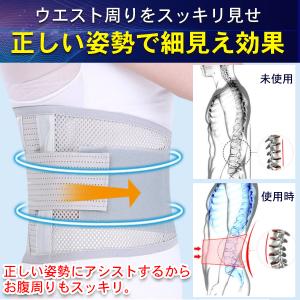腰痛ベルト 腰用 サポートベルト コルセット ...の詳細画像5