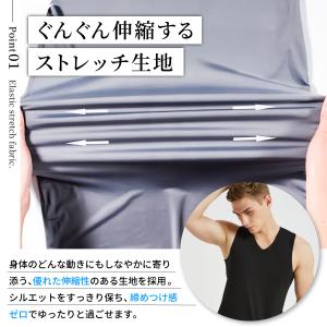 タンクトップ 3枚組 メンズ インナー 速乾 ...の詳細画像2