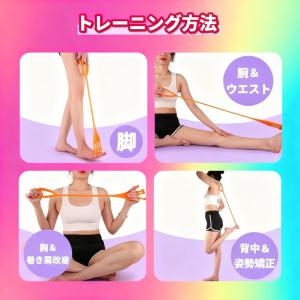 トレーニングチューブ 足指トレーニング ゴムバ...の詳細画像2