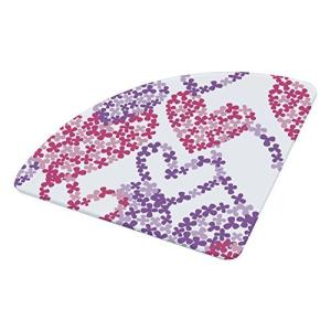 Belca 鍋敷き キッチントッププレート 幅17×奥行17×厚さ0.75cm ハート 強化ガラス製 耐熱 KTP-PH17C