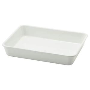 TAMAKI 陶製バット ホワイト 直径29.5×奥行23×高さ4.8cm 2100ml 電子レンジ 食洗機 オーブン対応 T-787168