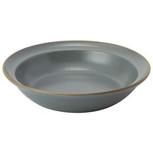 TAMAKI カレー パスタ皿 エッジライン グレー 直径21×高さ4.6cm 700ml 電子レンジ 食洗機対応 T-788677