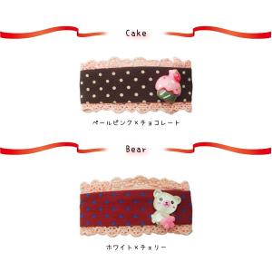 ヘアピン パッチン留め モチーフ付きドット柄ス...の詳細画像4