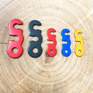 自在金具 三つ目 ３字 3穴 Ｓ字 アルミ自在金具 1個 ロープ