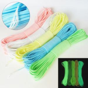 ロープ 夜光パラコード 1m単位の販売 アルミ自在金具またはラインロック付き 同色4m毎 4mm 7芯 5色 ピンク ブルー グリーン イエロー ホワイト Mo 030p Al メロウストア 通販 Yahoo ショッピング