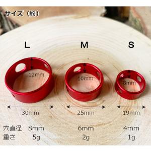 自在金具 リング状 3穴 アルミ 1個 3サイ...の詳細画像2