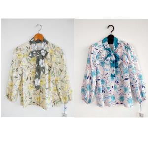 Grace Continental/グレースコンチネンタルのフラワープリントフリルトップ　橋本マナミさんがダウンタウンDXで着ました。
