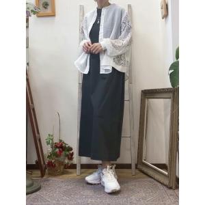 BLANC basque/ブランバスクの　鉤針編みニット切り替え　 バンドカラーブラウス【BB41-706】｜mellowtheshop