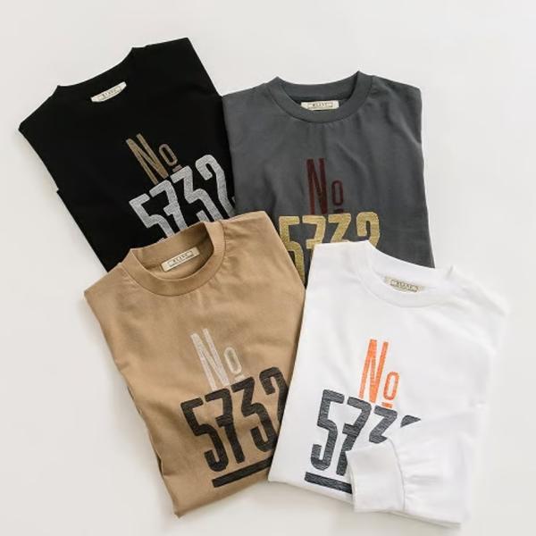 BLANC basque/ブラン バスクの ”No.5732”刺繍ロゴロングTシャツ【BB57-93...