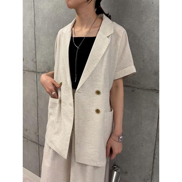 ROSIEE/ロージーの　R813210　ショートスリーブジャケット　アイボリー、ピンク即納！