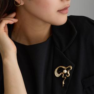 TASAKI タサキ パール・ピンブローチ イニシャル A SILVER刻印