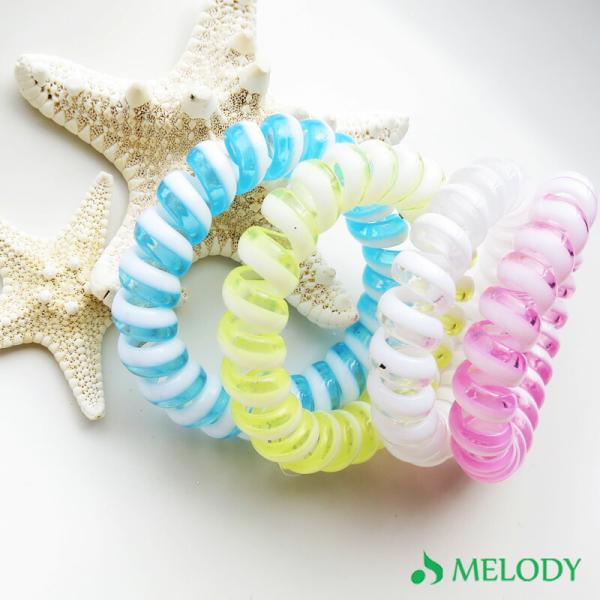 ヘアゴム クリア スプリングゴム 透明 跡がつかない ヘアアクセサリー 髪飾り 髪留め ジム スポー...