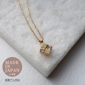 ネックレス 日本製 極細チェーン 京都オパール サージカルステンレス