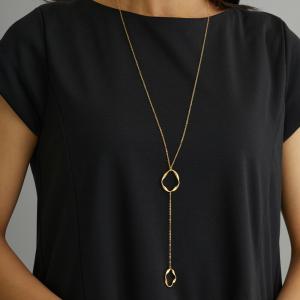 ANEMONE（アネモネ） ネックレス 淡水パール×オーバルラインネックレス