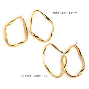 イヤリング ピアス ノンホール 日本製 K18...の詳細画像4