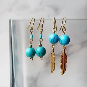 TAKE-UP テイクアップ [セカンドピアス] K18トルコ石ピアス