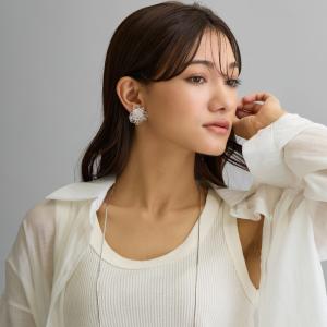 ピアス 日本製 スタッドピアス 直結 フラワー...の詳細画像4