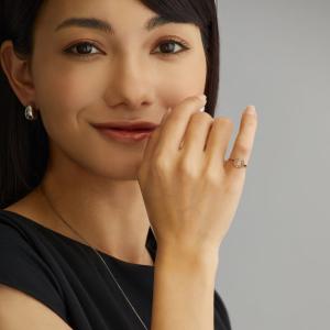 指輪 リング 日本製 ストーン 連詰め K18...の詳細画像3