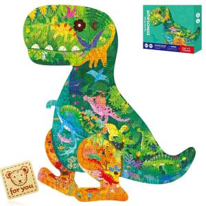 Wonderfall パズル 恐竜 子供 377ピース 動物 ジグソーパズル くまさんシール付き｜melone-shop