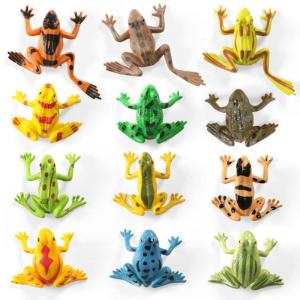 CALLARON カエルフィギュア 蛙モデル おもちゃ 生体爬虫類 カエル置物 カラフル ミニビニールカエル妖精 庭の装飾 動物フィギュア｜melone-shop