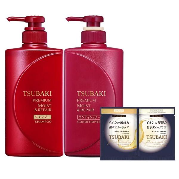 まとめ買いTSUBAKI(ツバキ) プレミアム モイスト&amp;リペア シャンプー ボトル 490ml+ヘ...