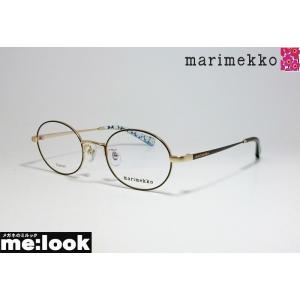 marimekko マリメッコ レディース 女性用 ラウンド 眼鏡 メガネ フレーム 32-0009-1 サイズ50 ダークブルー　ゴールド｜melook