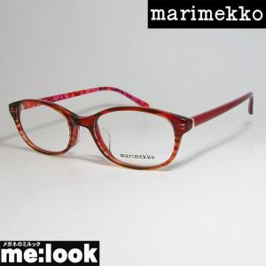 marimekko マリメッコ レディース 女性用 ラウンド 眼鏡 メガネ フレーム 32-0041-2 サイズ51 クリアレッド｜melook