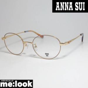 ANNA SUI アナスイ レディース 眼鏡 メガネ フレーム 60-9027-1 度付可 パープル　ゴールド｜melook