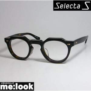 Selecta セレクタ クラシック ヴィンテージ レトロ 眼鏡 メガネ フレーム 87-5024-1 ブラウンデミ｜melook