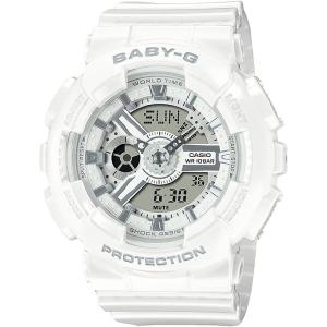 カシオ CASIO 腕時計 BABY-G　BA-110X-7A3JF　アナログ　デジタル　ホワイト　シルバー｜melook