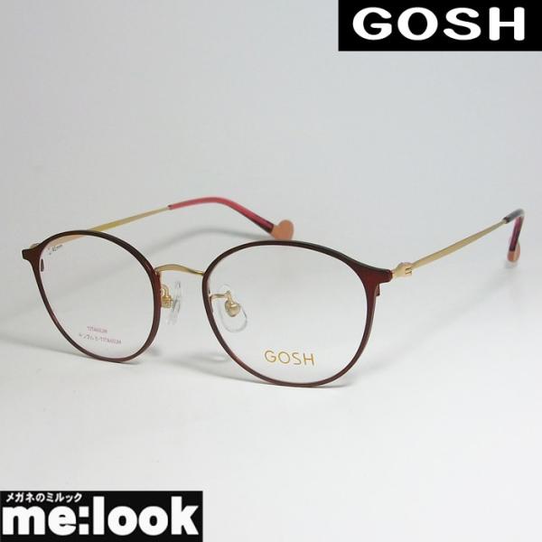GOSH ゴッシュ レディース 眼鏡 メガネ フレーム GO2016-3-49 度付可 ワイン