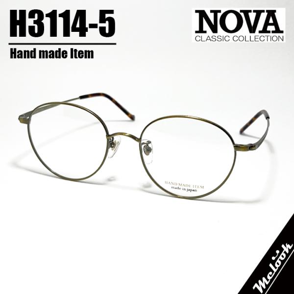 NOVA ノヴァ HAND MADE ITEM ハンドメイド 国産 ラウンド　クラシック 眼鏡 メガ...