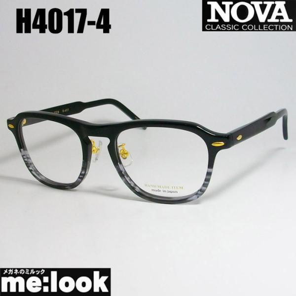 NOVA ハンドメイド 国産 ラウンド　クラシック 眼鏡 フレーム H4017-4-50 度付可 ブ...