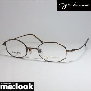 John Lennon　ジョンレノン 日本製 made in Japan クラシック 眼鏡 メガネ フレーム JL1104-2-46 度付可 アンティークブラウン｜melook