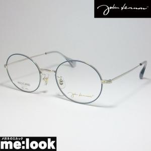 John Lennon　ジョンレノン 日本製 made in Japan 丸メガネ クラシック 眼鏡 メガネ JLG101-3-50 度付可 ライトブルー　シルバー｜melook