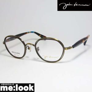 John Lennon　ジョンレノン 日本製 made in Japan クラシック 眼鏡 メガネ フレーム JLP310-3-46 度付可 アンティークゴールド　ダークブラウン｜melook