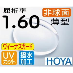 HOYA 両面非球面1.74 超薄型 UVカット 撥水コート 2枚価格 レンズ