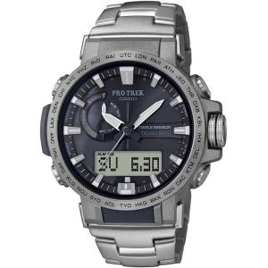 CASIO カシオ 腕時計 PROTREK PRW-60T-7AJF　クライマーライン チタン トリプルセンサー マルチバンド6 タフソーラー｜melook