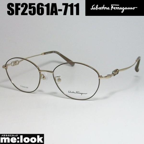 FERRAGAMO フェラガモ レディース 眼鏡 メガネ フレーム SF2561A-711-51 ブ...