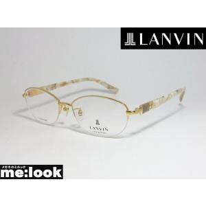 LANVIN　ランバン 日本製　made in Japan レディース 眼鏡 メガネ フレーム VLC501J-0A39-52 度付可 ゴールド　パール｜melook