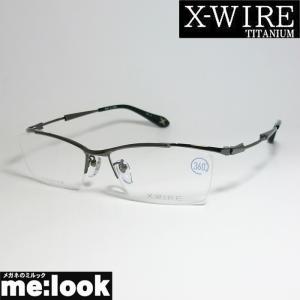 X-WIRE エクスワイア メンズ 眼鏡 メガネ フレーム XW1048-3-56 度付可 ガンメタル｜melook
