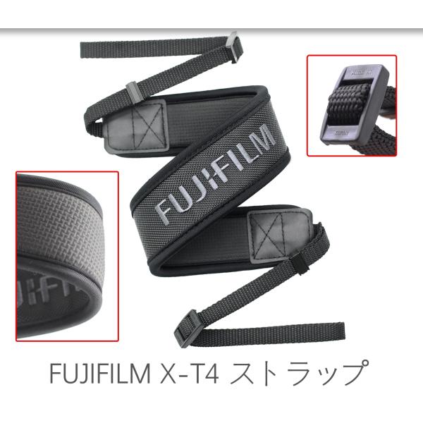 送料無料 新品 FUJIFILM 富士フイルム X-T4 XT4 日本製 ネックストラップ 幅広タイ...